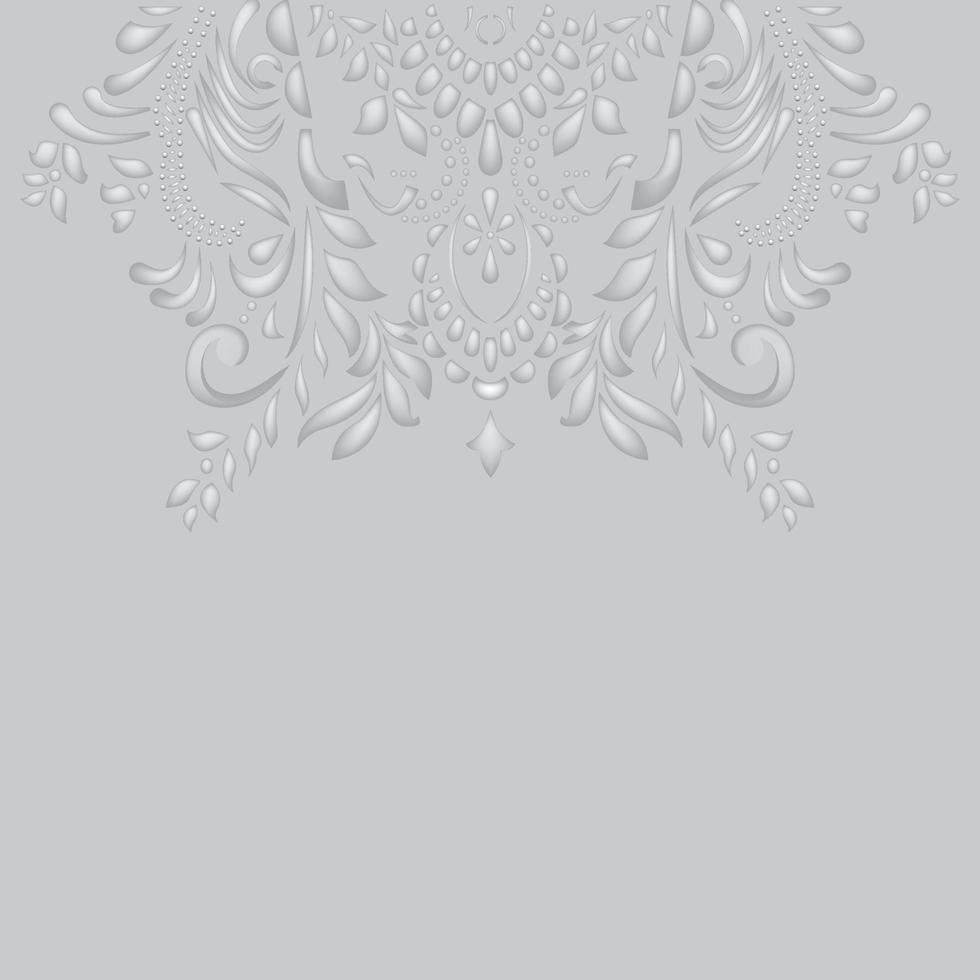 Floral vine embossing background vector