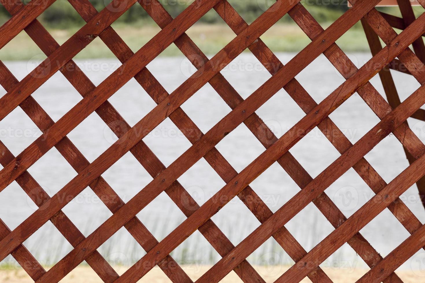 wooden lattice, close up photo