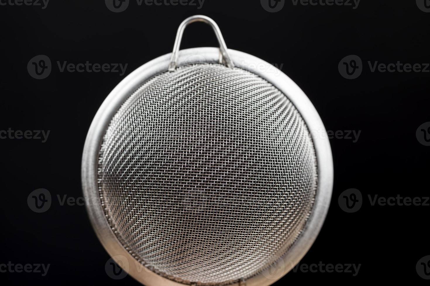 metal sieve with small cells photo