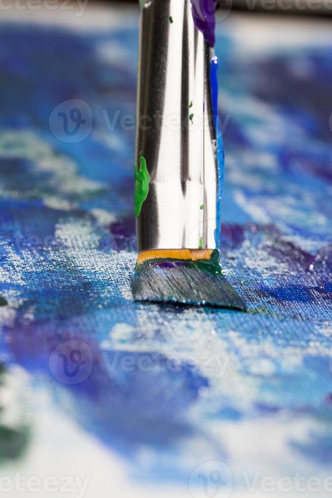 oil paints for creative drawing, the creative process photo