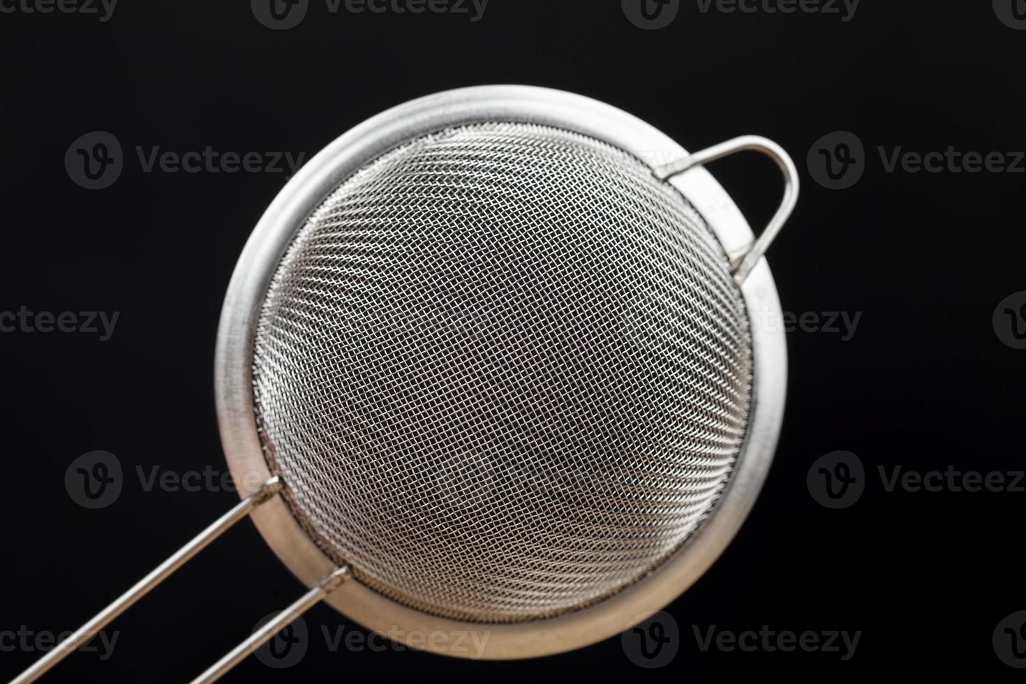 metal sieve with small cells photo