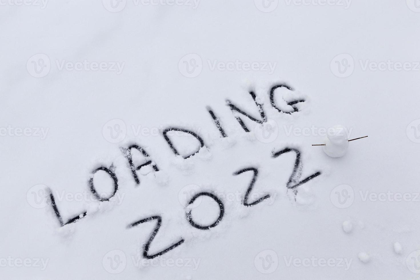 the inscription about the new year 2022 photo