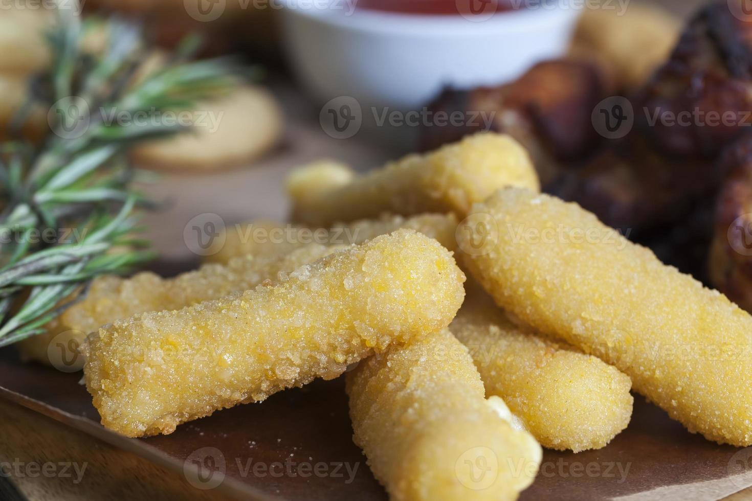 deep fried cheese sticks with other dishes 9716622 Stock Photo at Vecteezy