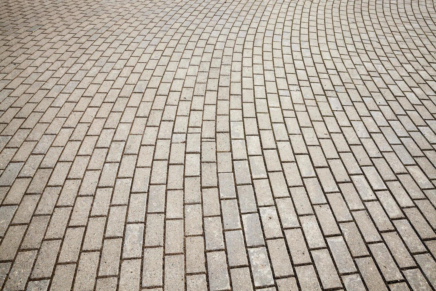 concrete tiles on the pedestrian path photo