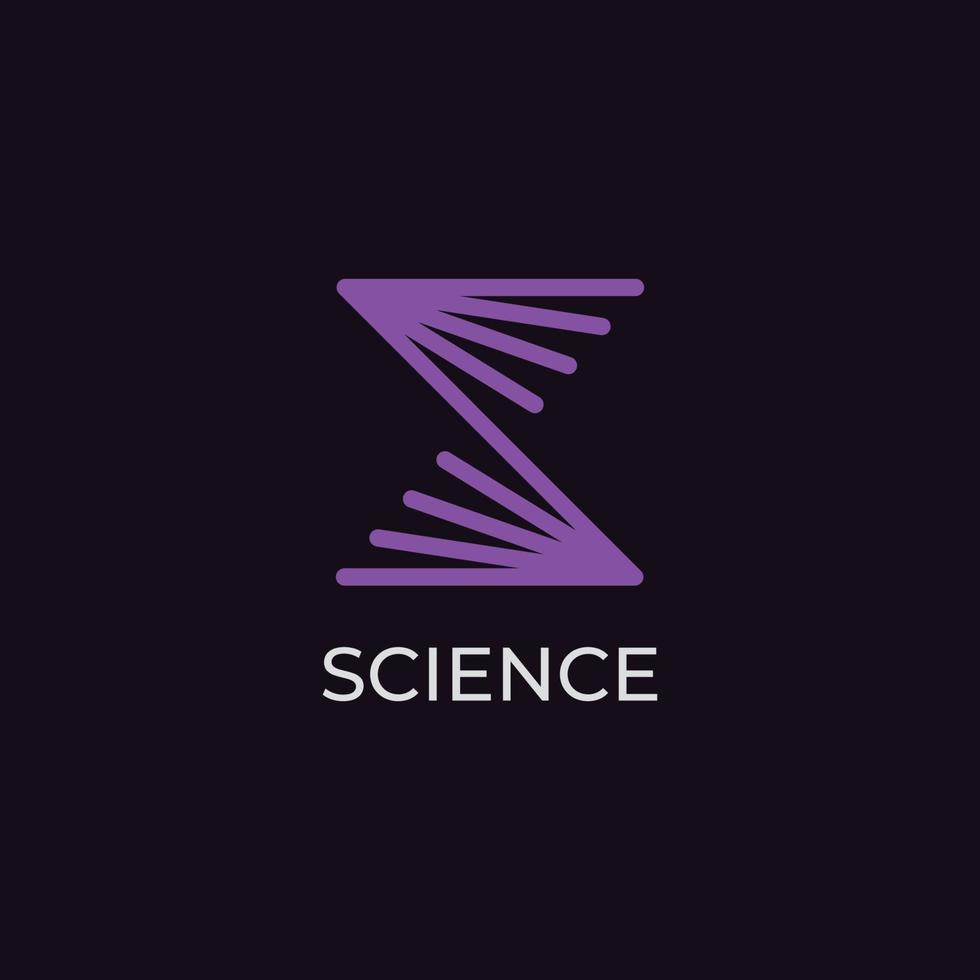 Helix dna ciencia logo diseño inspiración vector plantilla