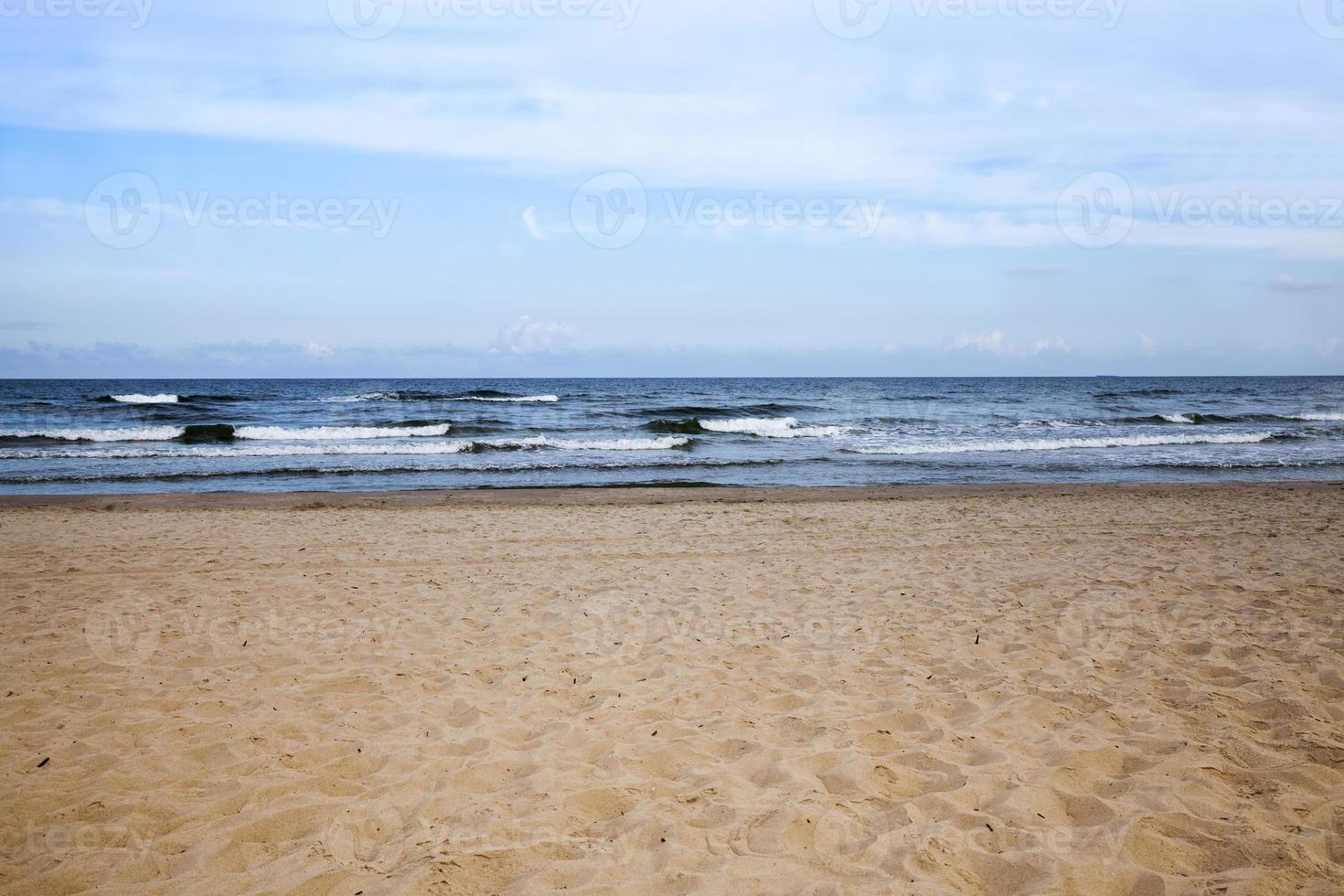 the Baltic sea is cold in the summer photo