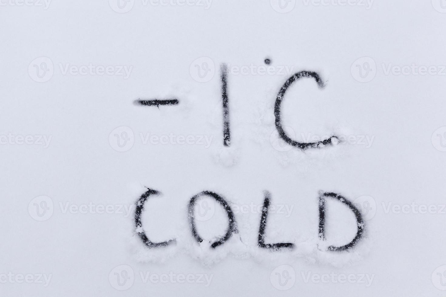 temperature symbols denoting negative very cold weather photo