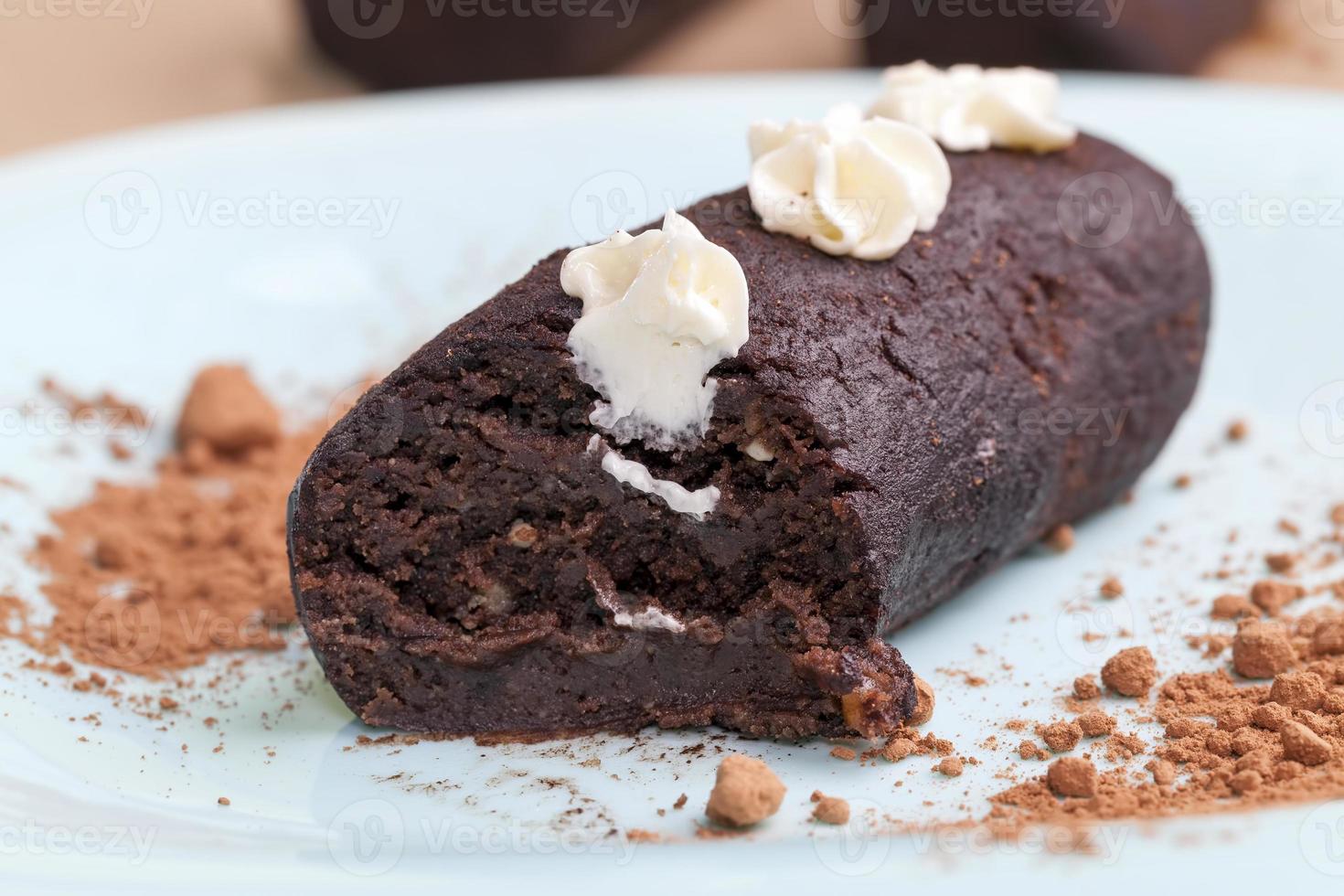 the cake is made of a large number of ingredients photo