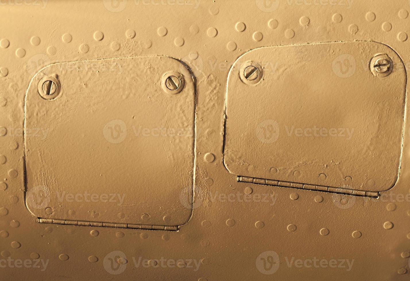 old orange metal construction photo
