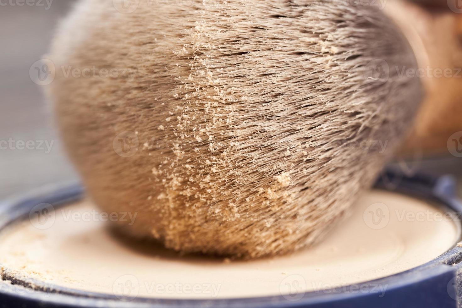sprayed with a professional cosmetic brush powder powder photo