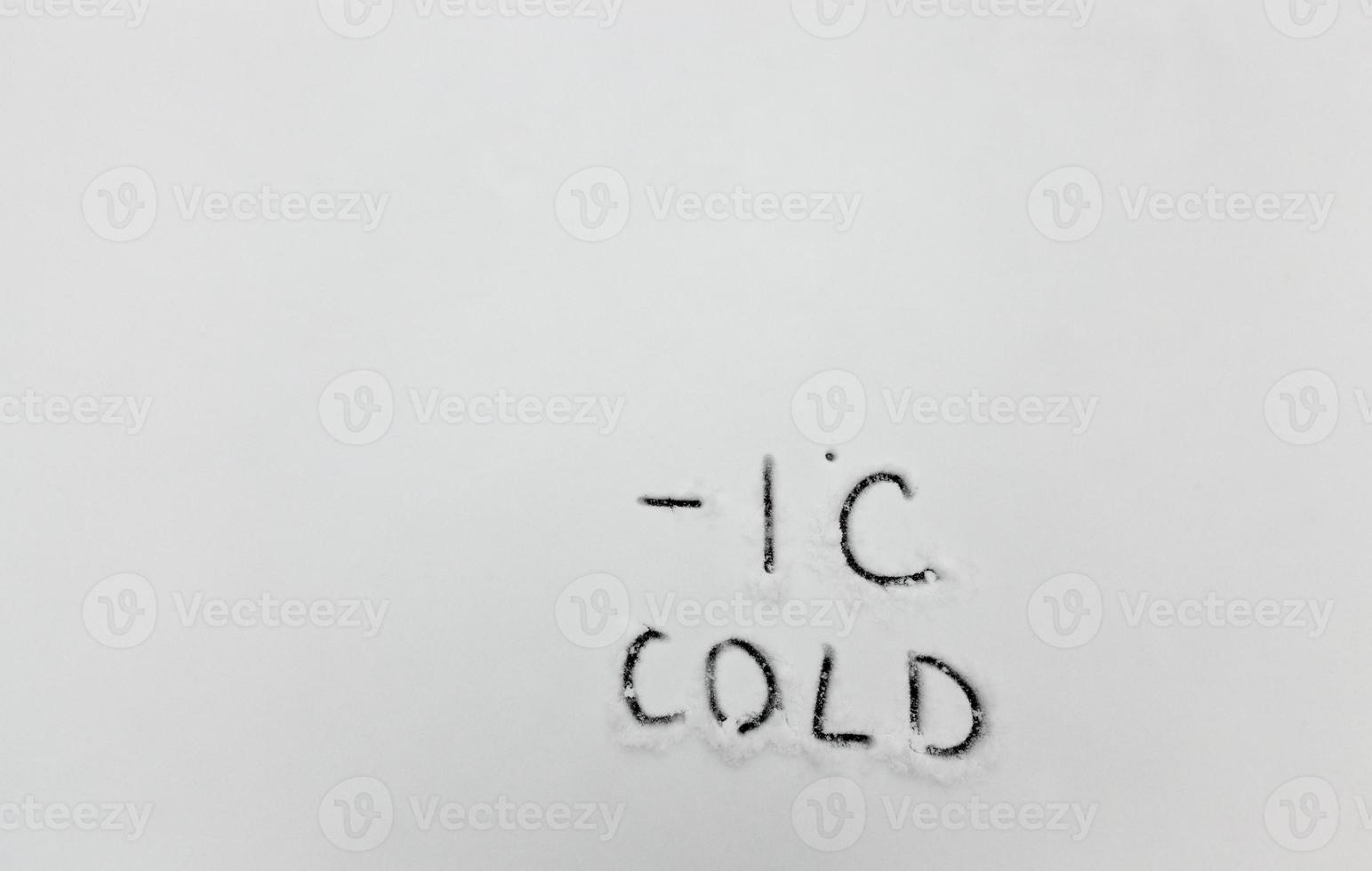 temperature symbols denoting negative very cold weather photo