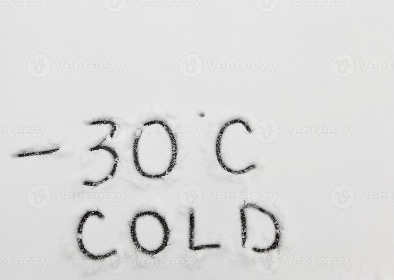 temperature symbols denoting negative very cold weather photo