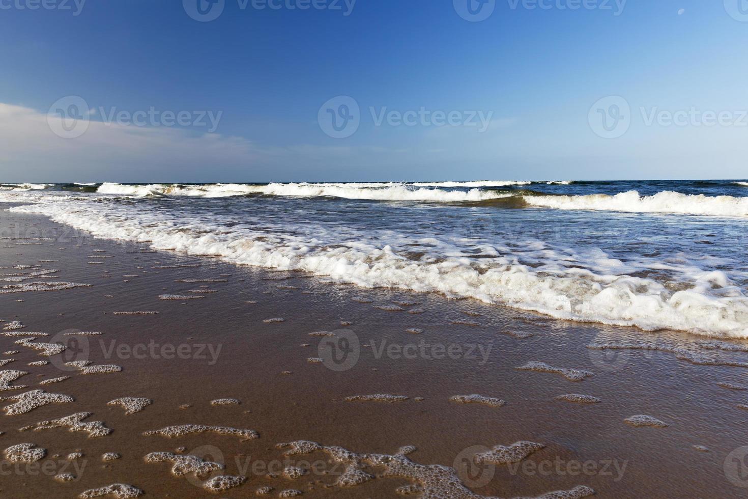 beautiful sunny weather on the Baltic sea coast photo