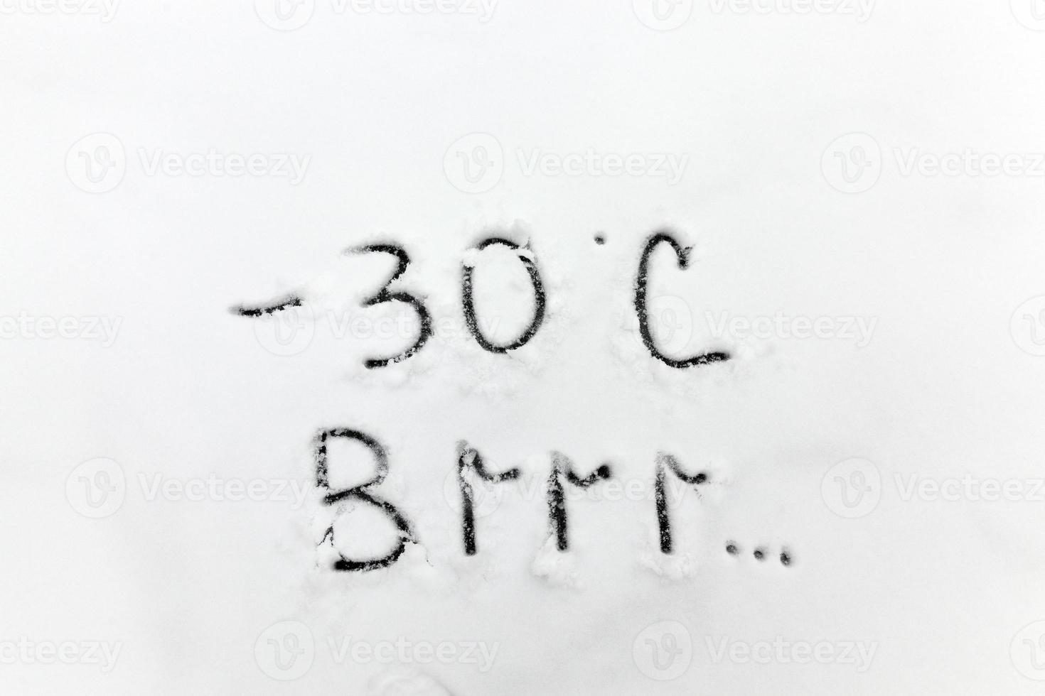temperature symbols denoting negative very cold weather photo