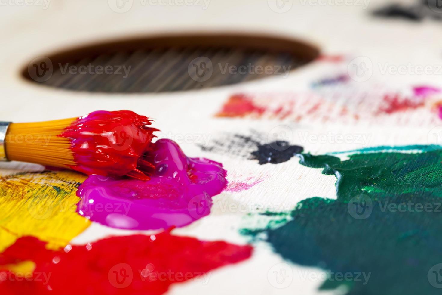 oil paints for creative drawing, the creative process photo