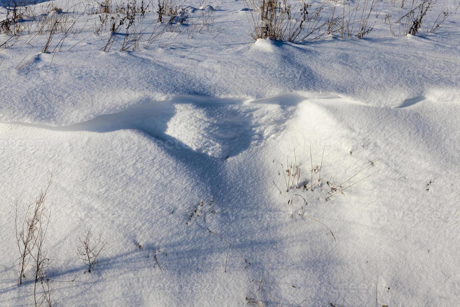 the winter season with cold weather and a lot of snow photo