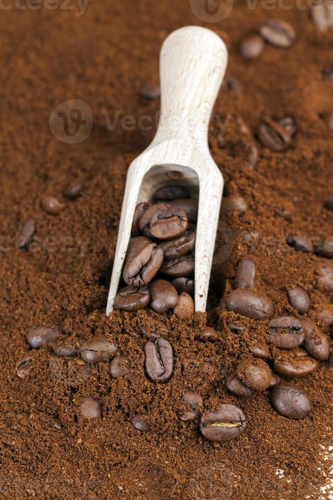 ingredients to make a hot, invigorating coffee drink photo