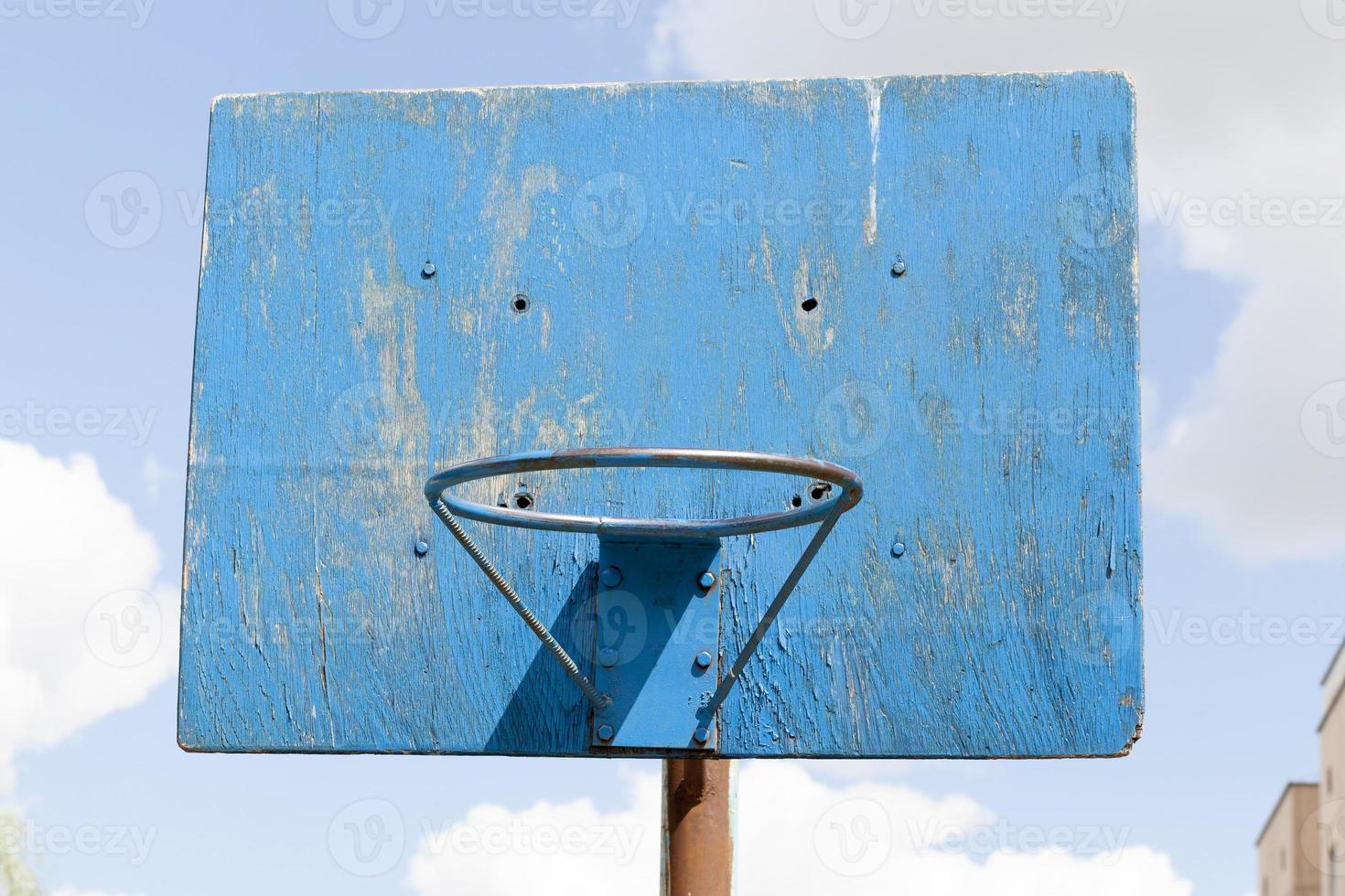 blue basketball ring photo