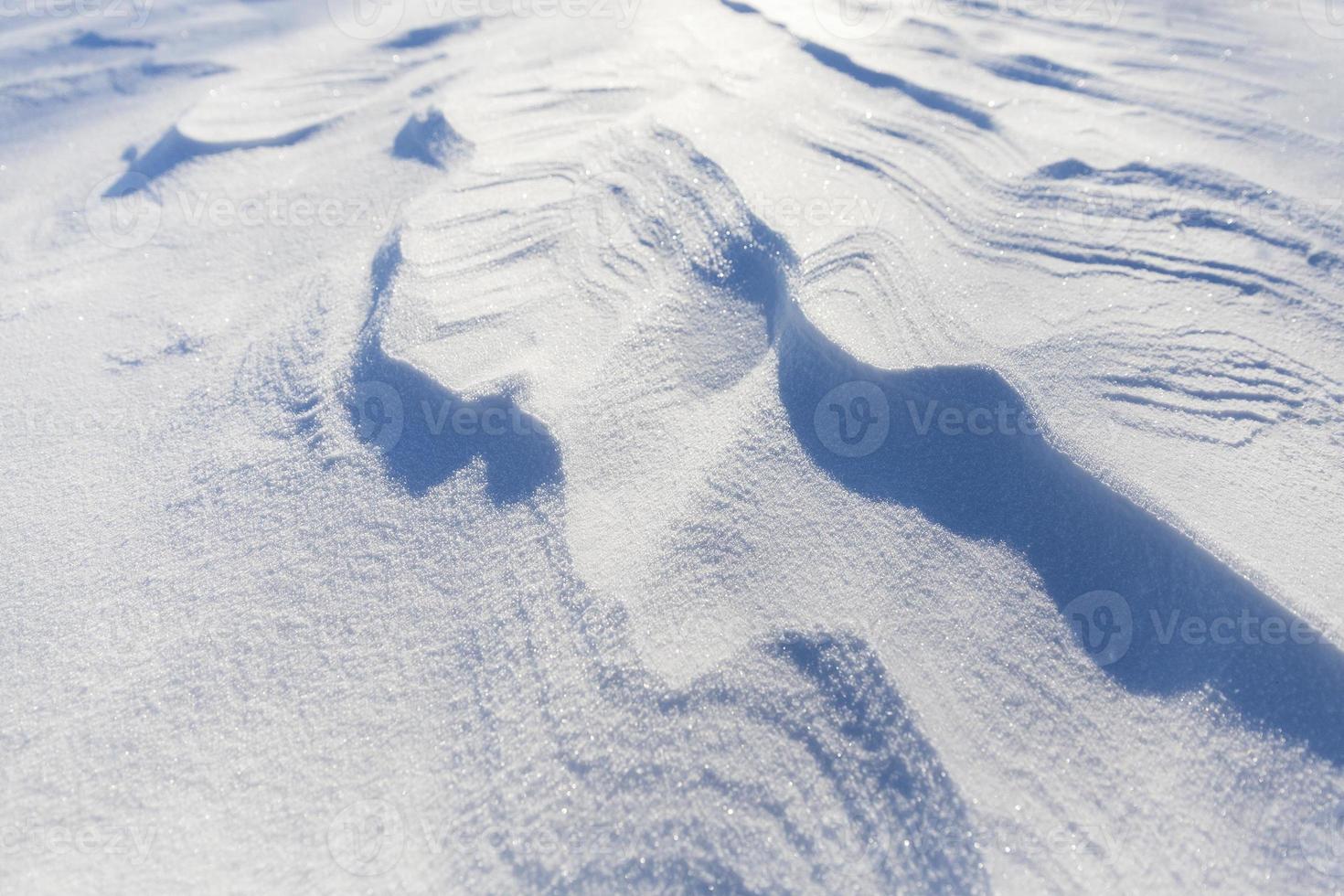 wavy drifts with snow photo