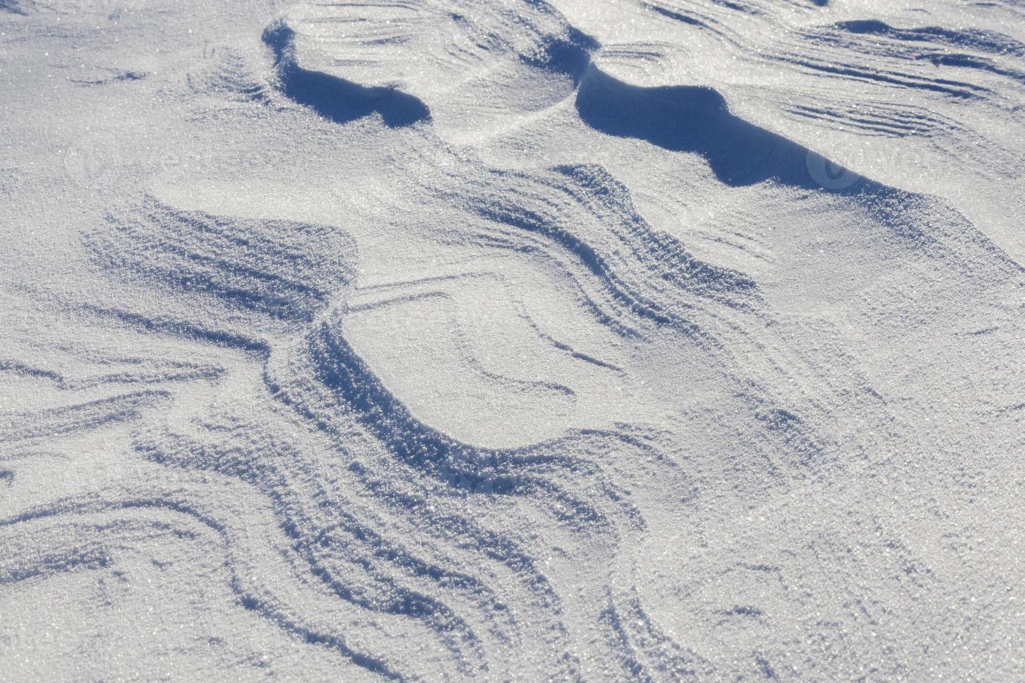 wavy drifts with snow photo