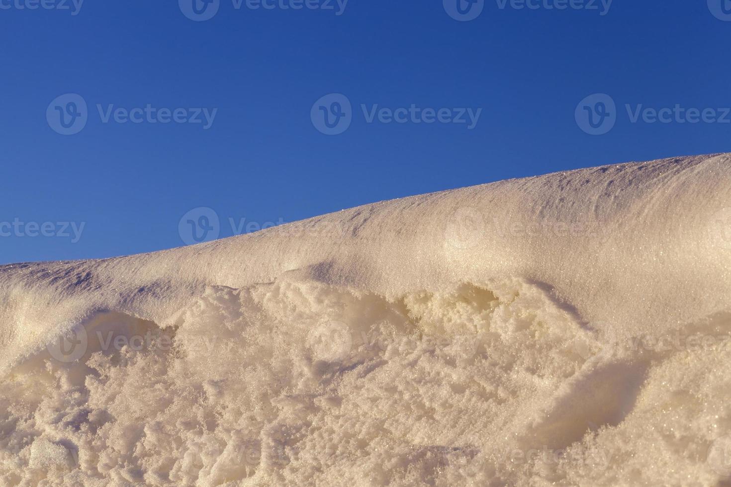 beautiful form of snowdrifts photo