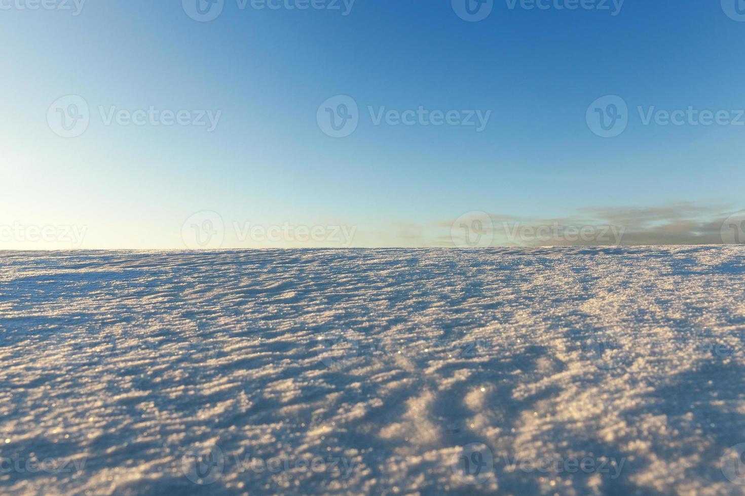 uneven drifts of white snow photo