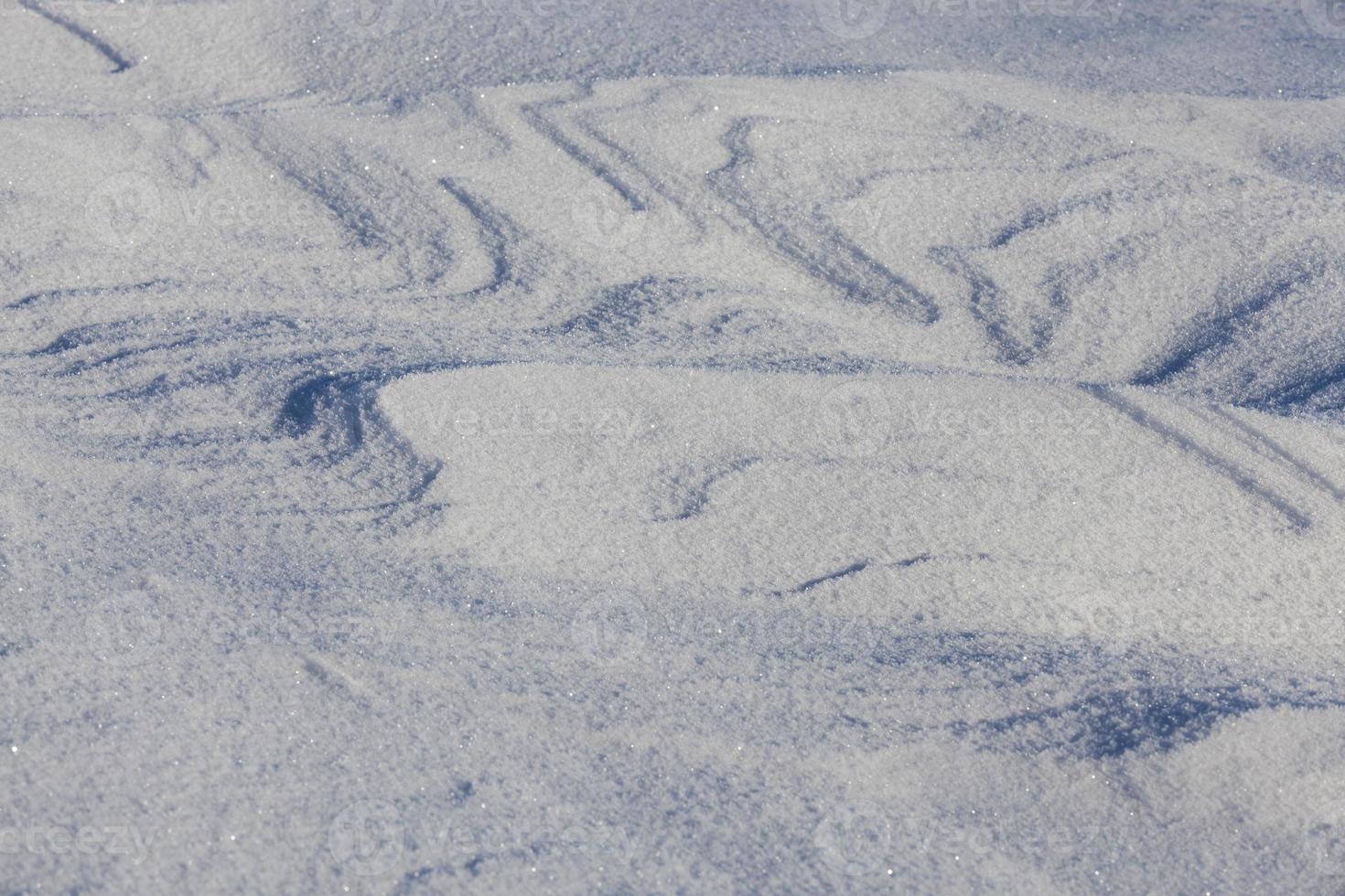 Deep snow drifts photo