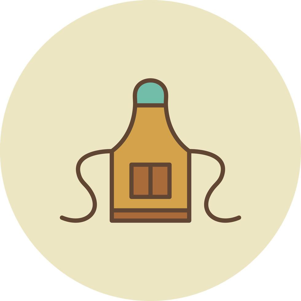 Apron Filled Retro vector