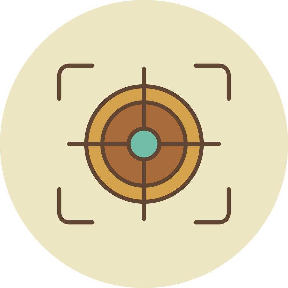 Focus Filled Retro vector