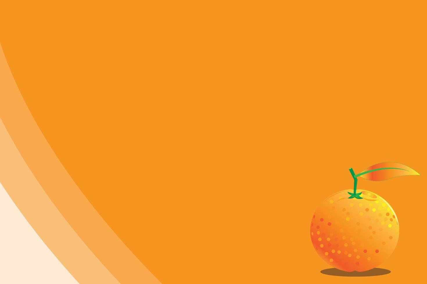 orange background with sweet citrus fruit vector