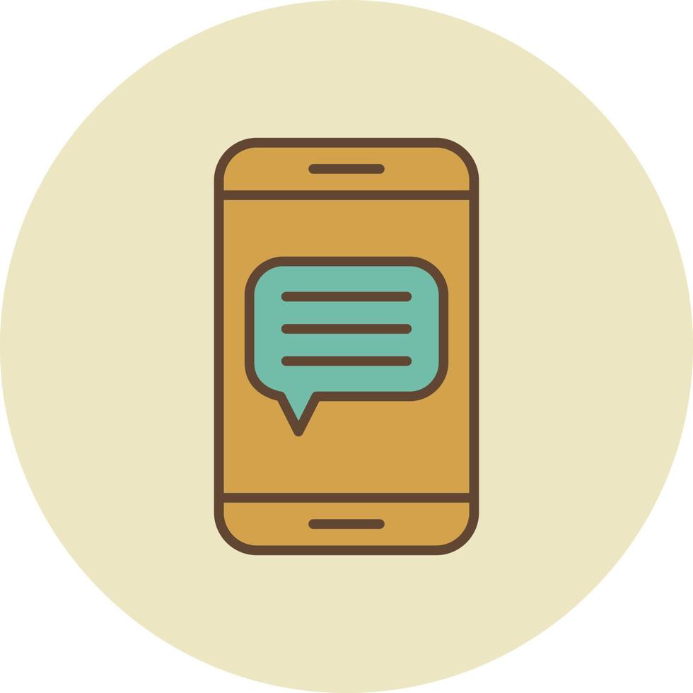 Message Filled Retro vector