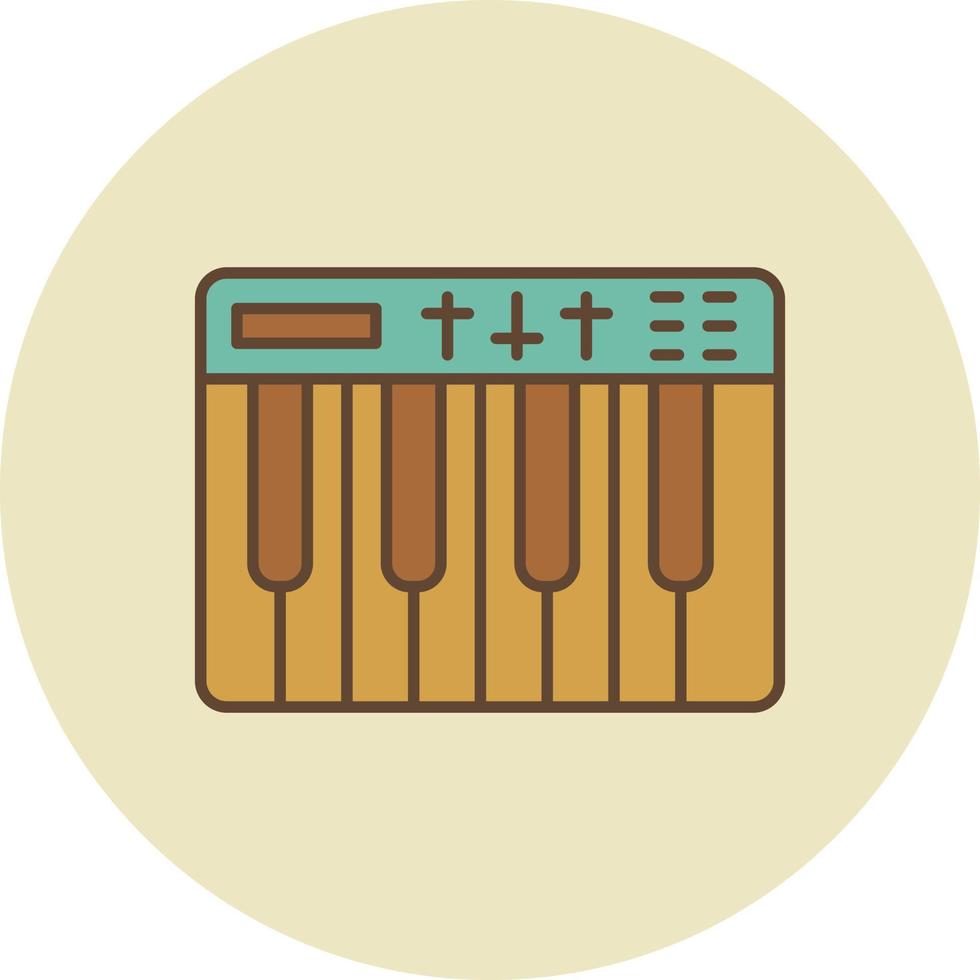 Midi Filled Retro vector