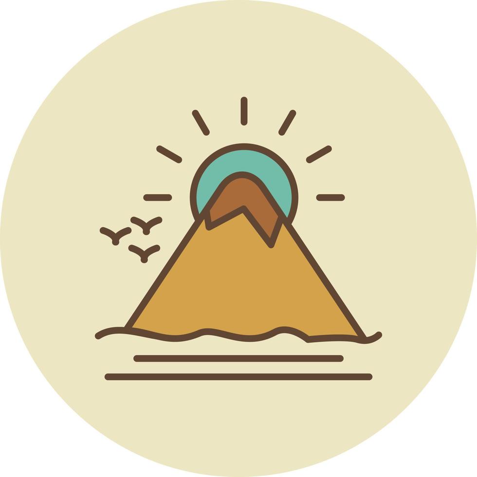 Fuji Filled Retro vector