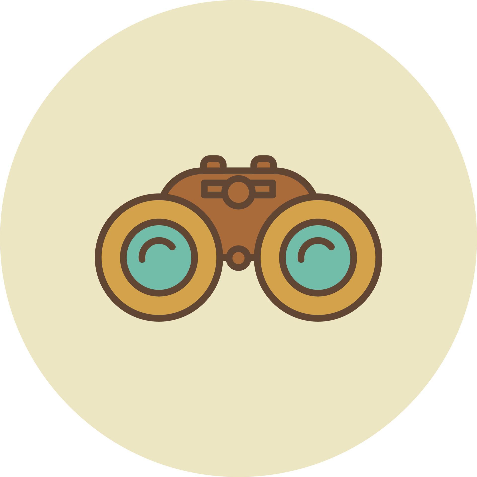 Binocular Filled Retro 9721120 Vector Art at Vecteezy