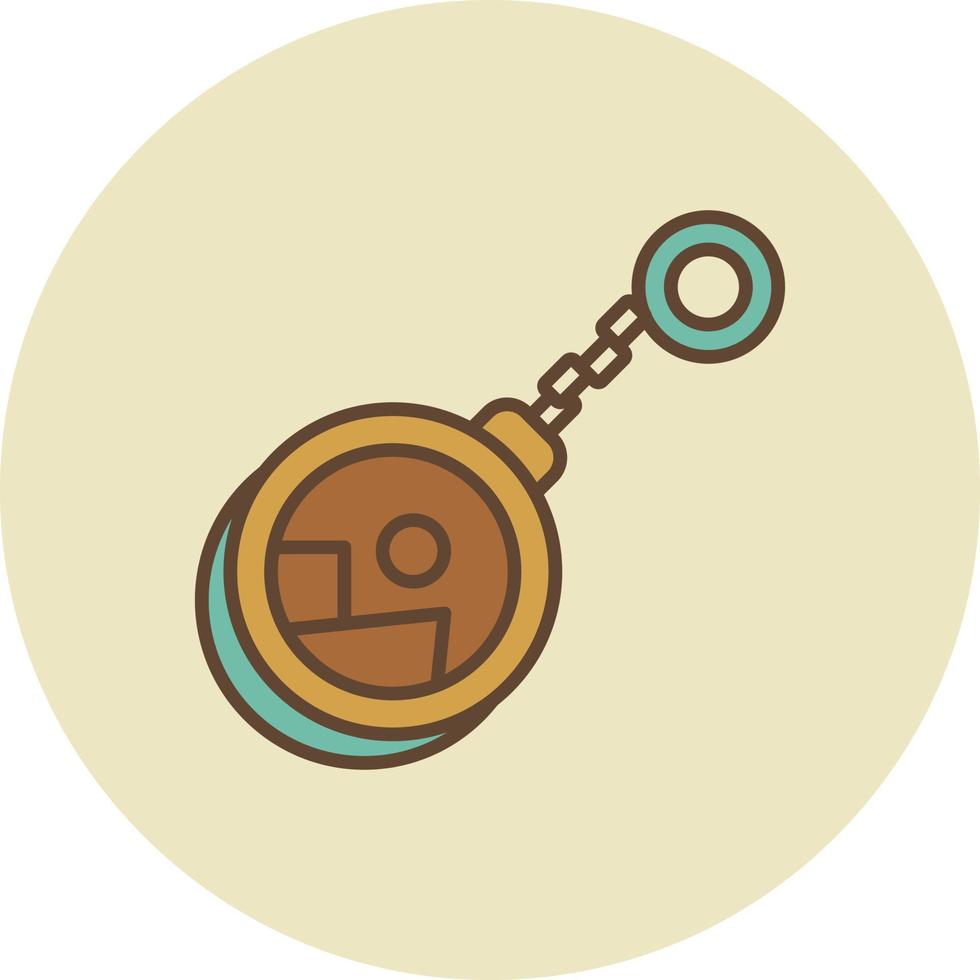 Keychain Filled Retro vector