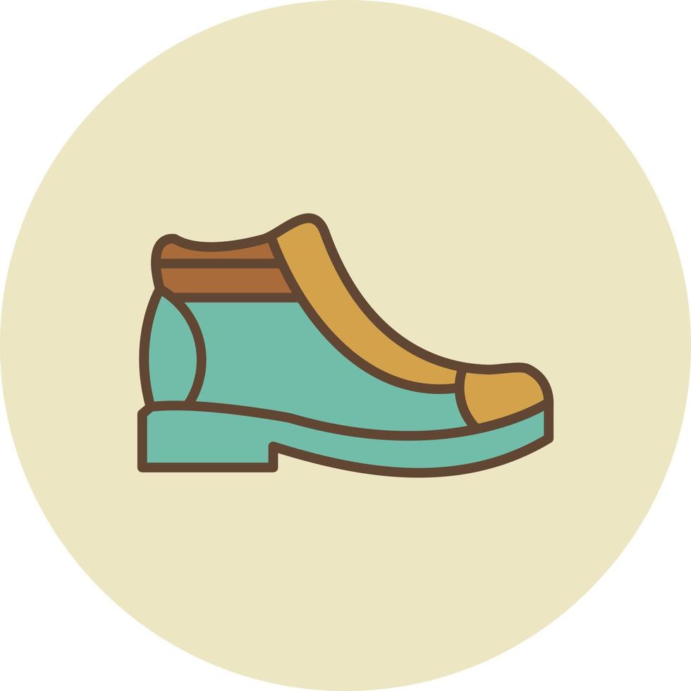 Boot Filled Retro vector