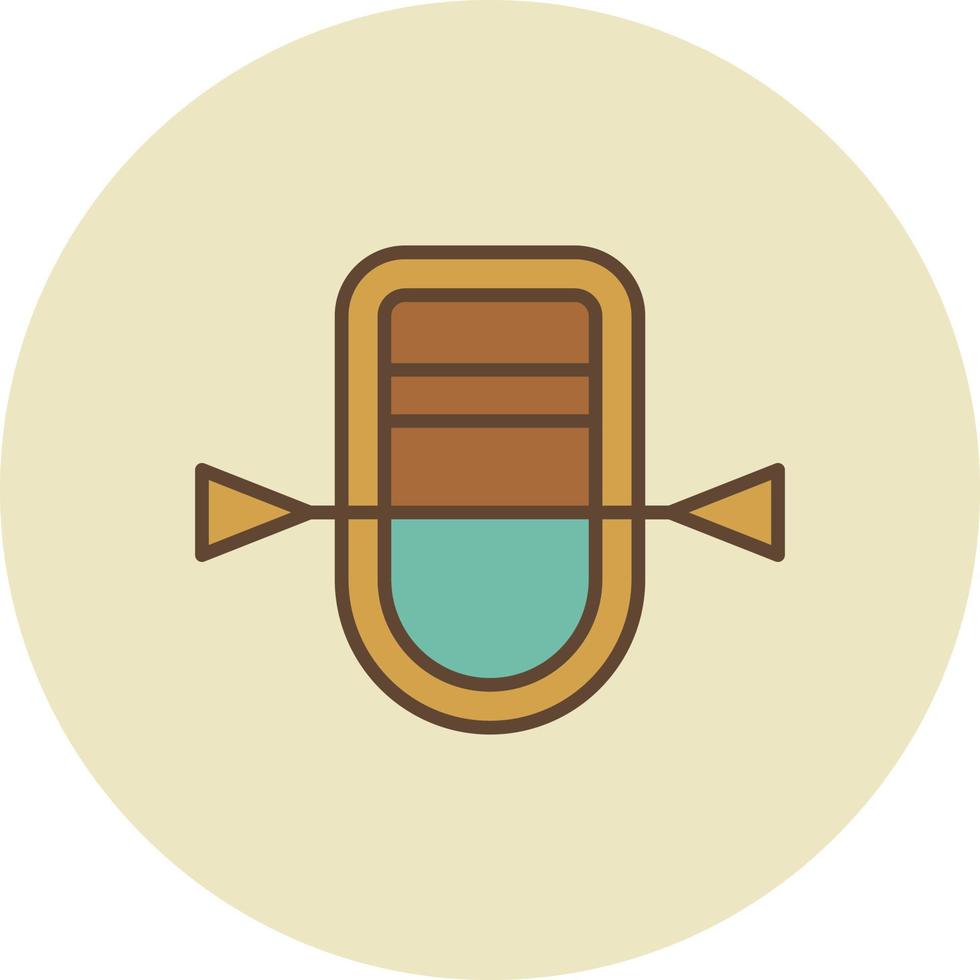Boat Filled Retro vector