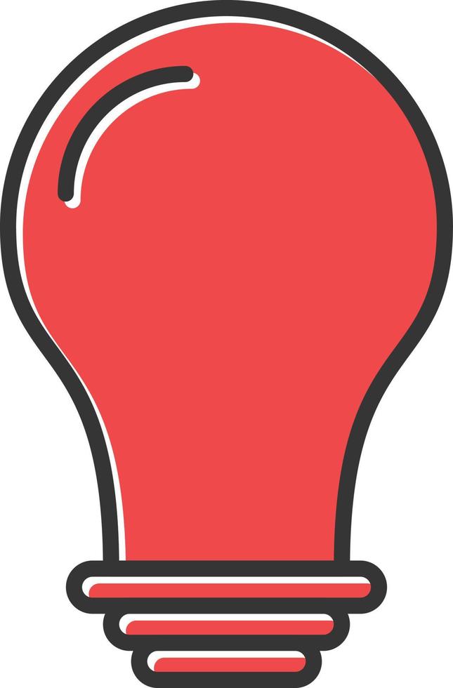 Bulb Filled Retro vector