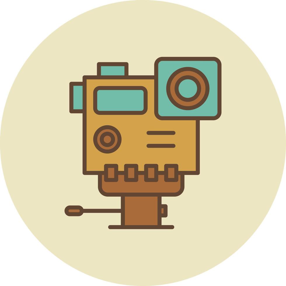 Action Camera Filled Retro vector