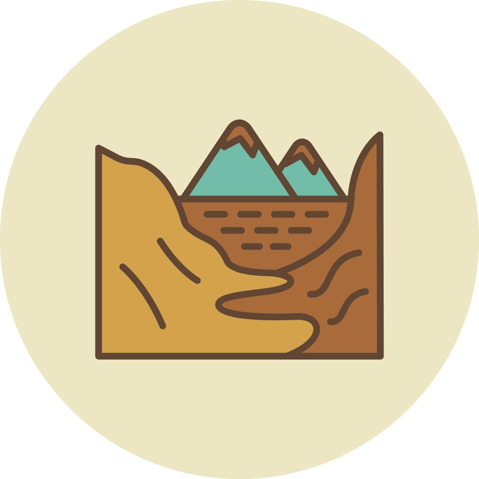 Sea Filled Retro vector