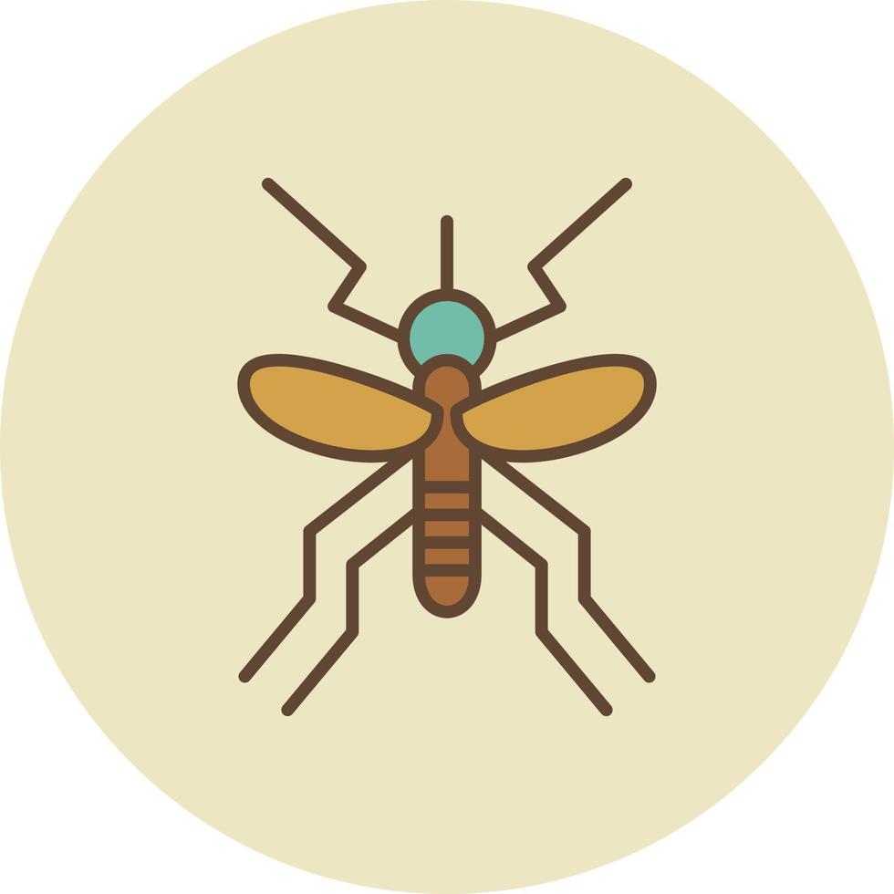 retro lleno de mosquitos vector