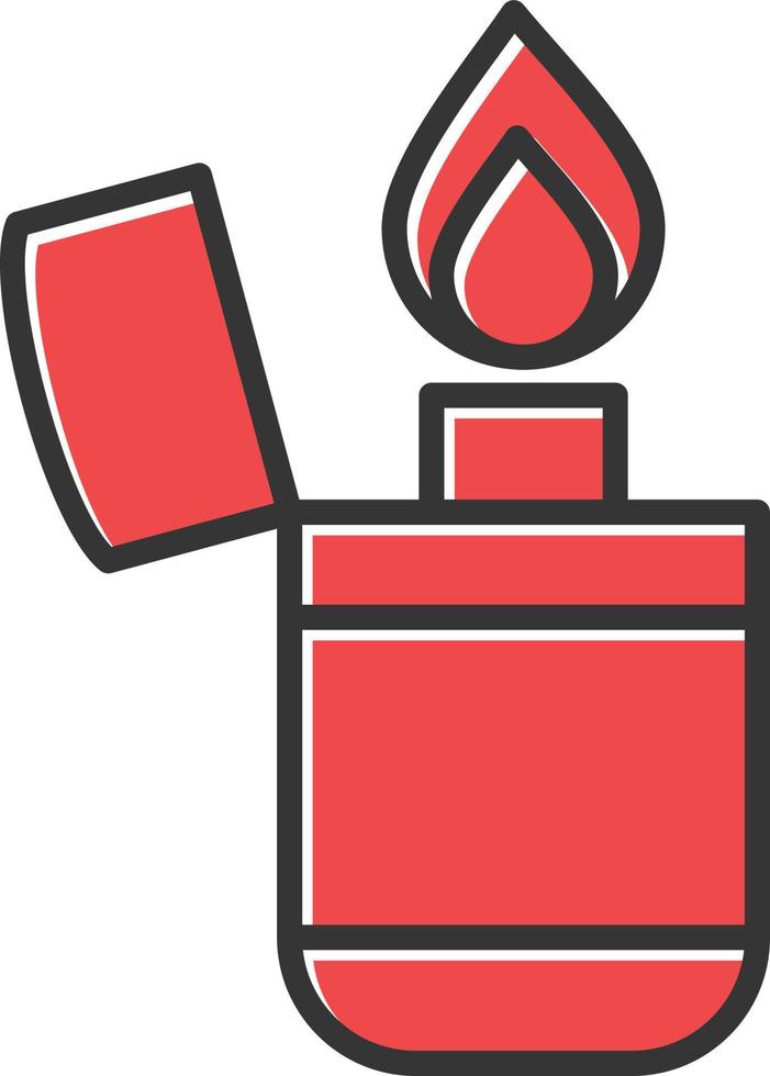 Lighter Filled Retro vector