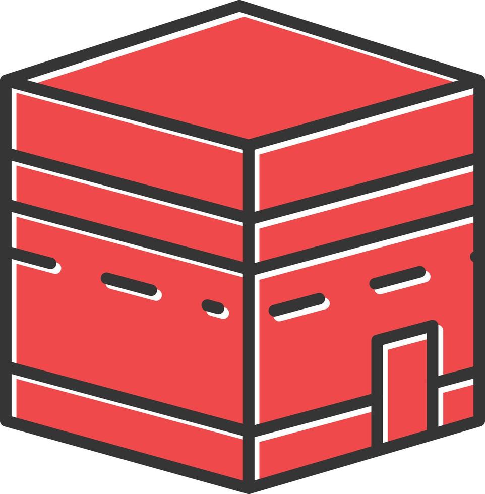 Kaaba Filled Retro vector