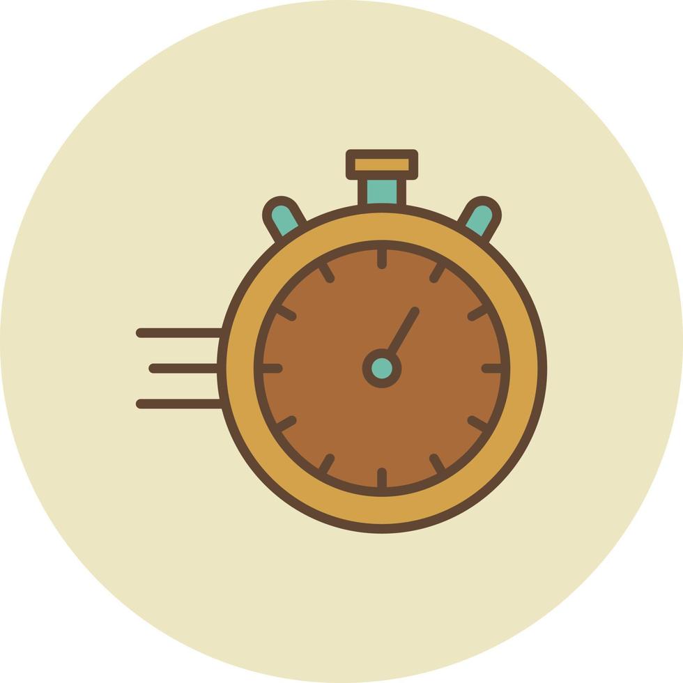 Chronometer Filled Retro vector