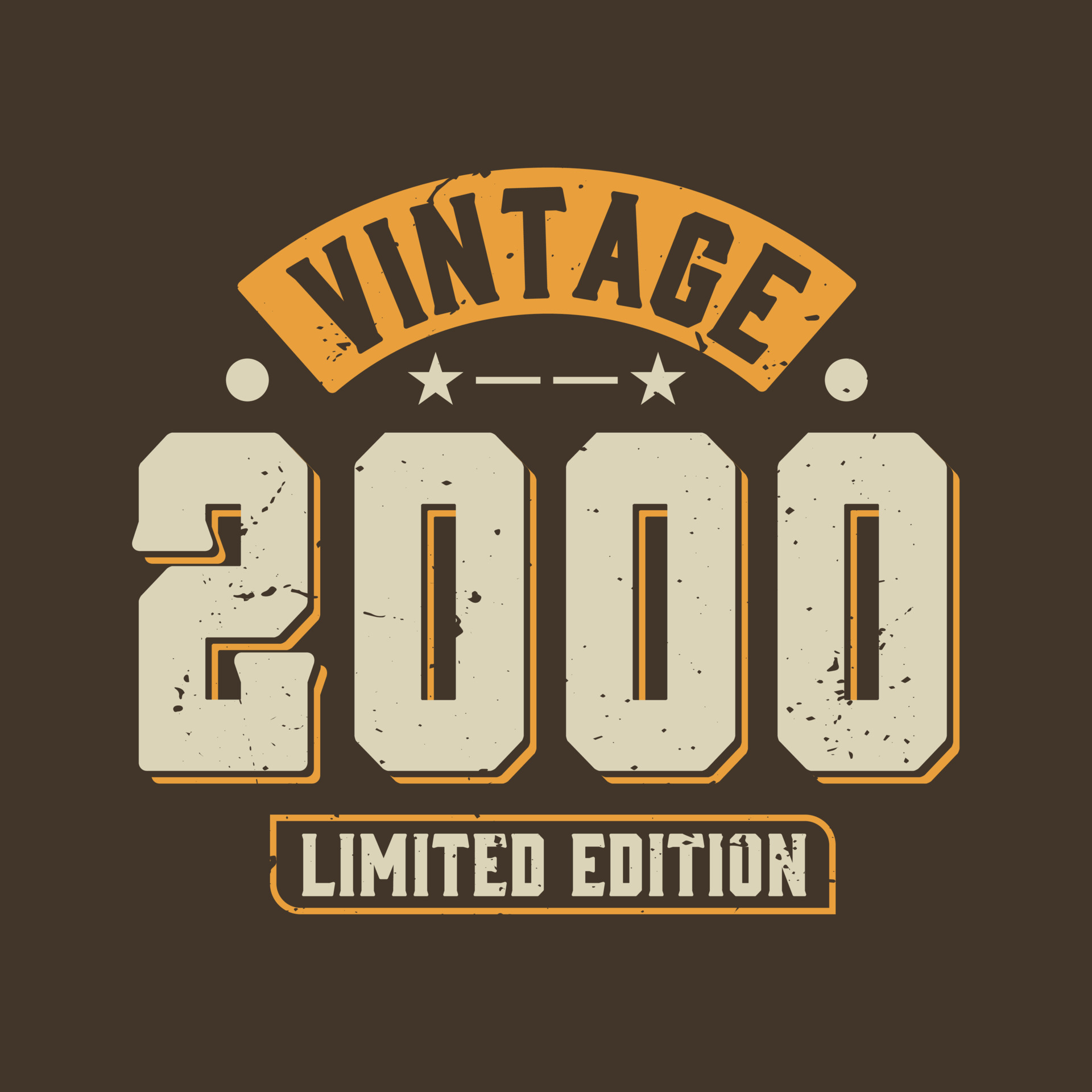 Vintage 2000 Limited Edition. 2000 Vintage Retro Birthday 9722383 ...