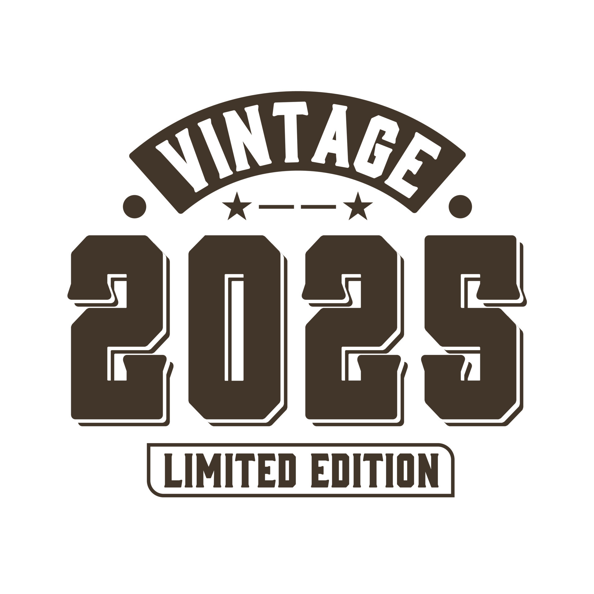 Born in 2025 Vintage Retro Birthday, Vintage 2025 Limited Edition