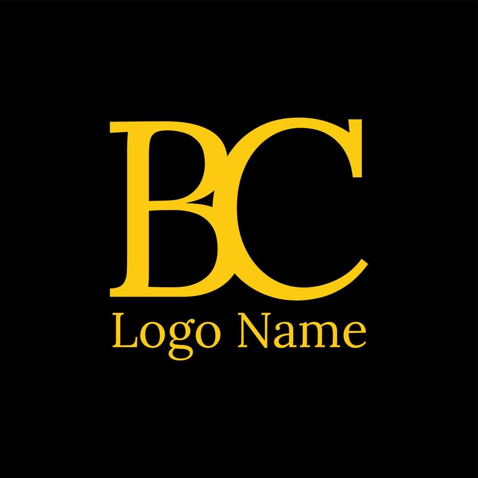 BC initial luxury logo pro vector