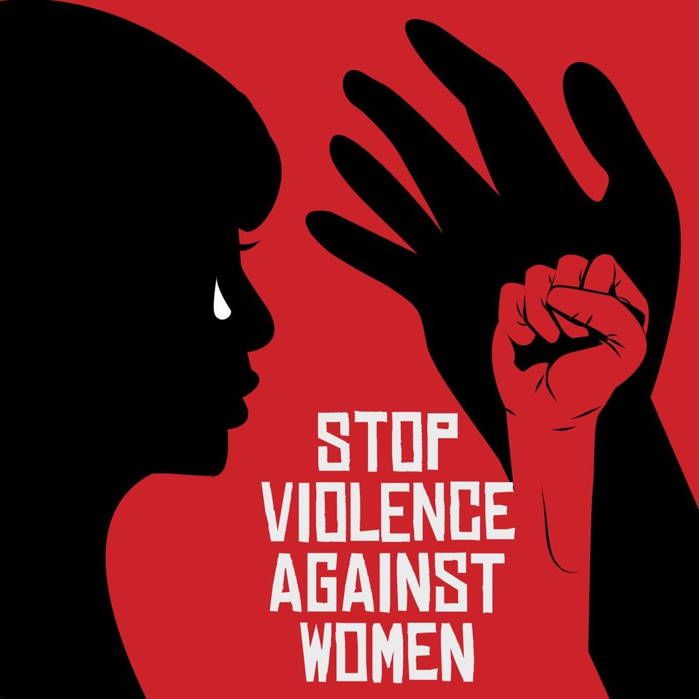 hand try to reach a crying women vector