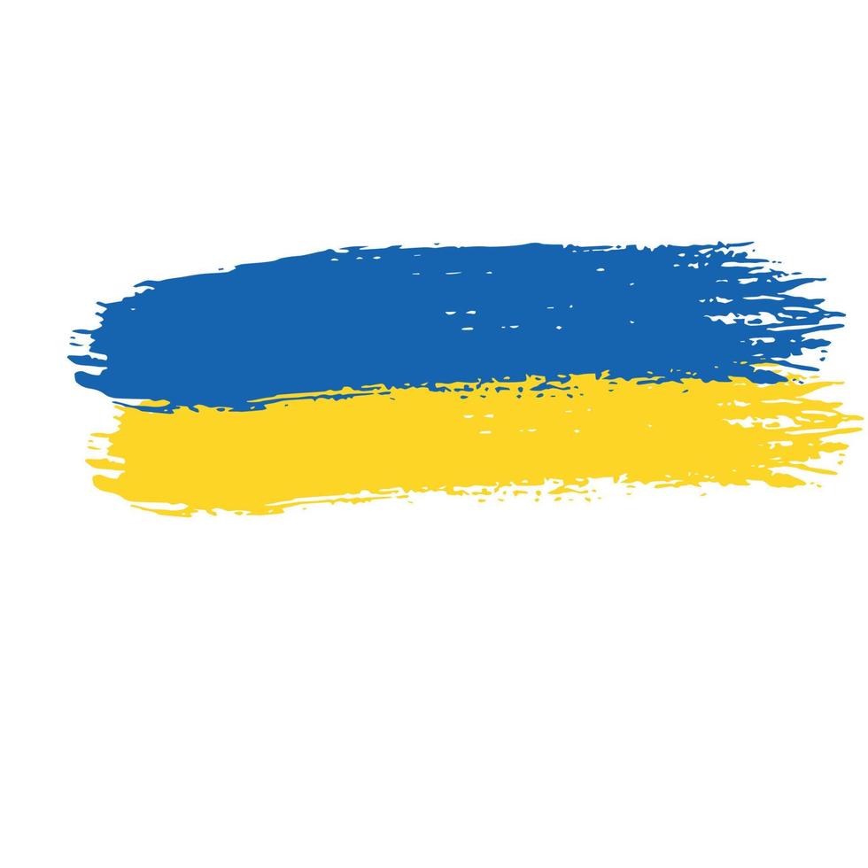 bandera de ucrania. bandera de ucrania. símbolo nacional. crisis en el concepto de ucrania. ilustración vectorial aislado en blanco. apoyar a ucrania vector