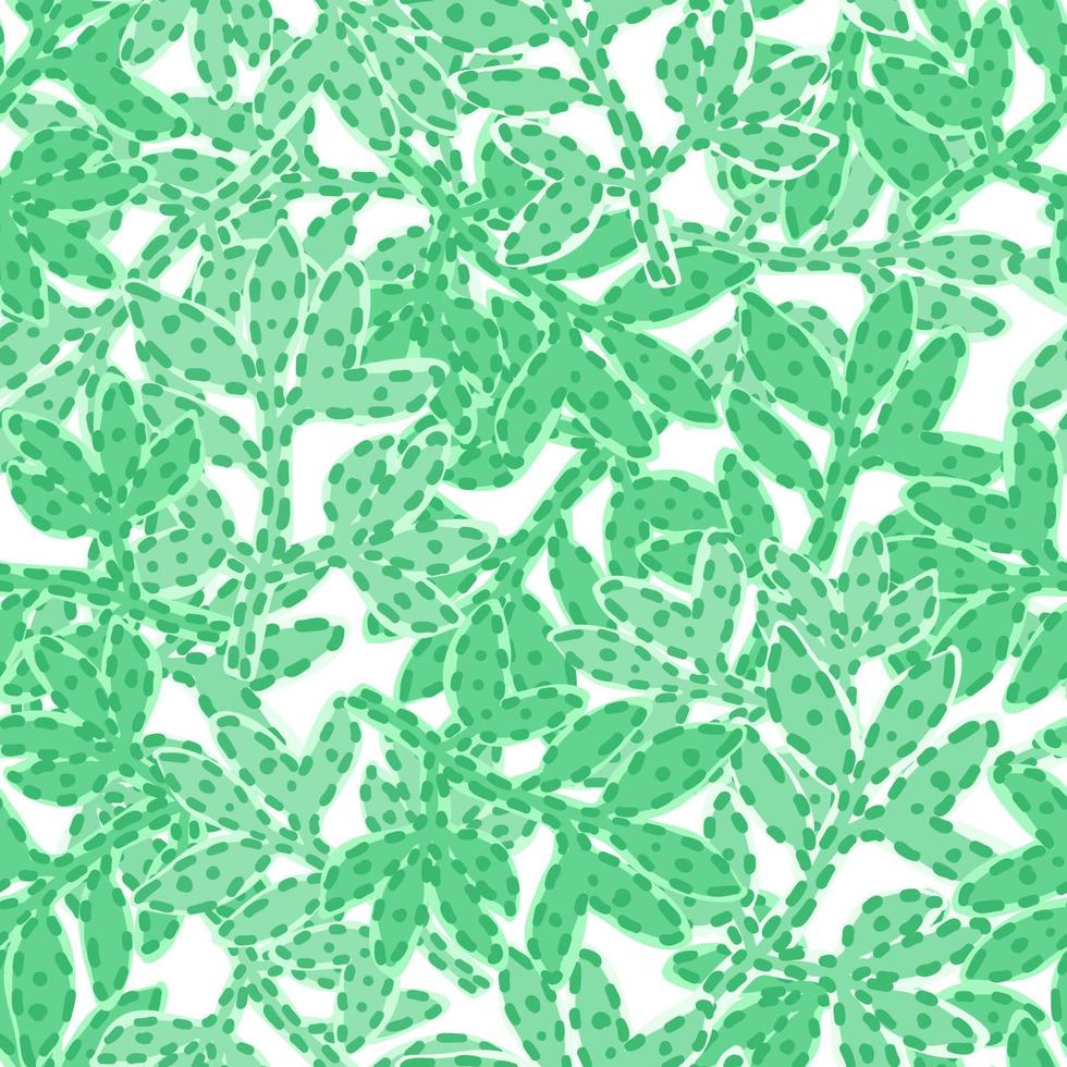 Contemporary strange leaves seamless pattern. Abstract tropical floral wallpaper. vector